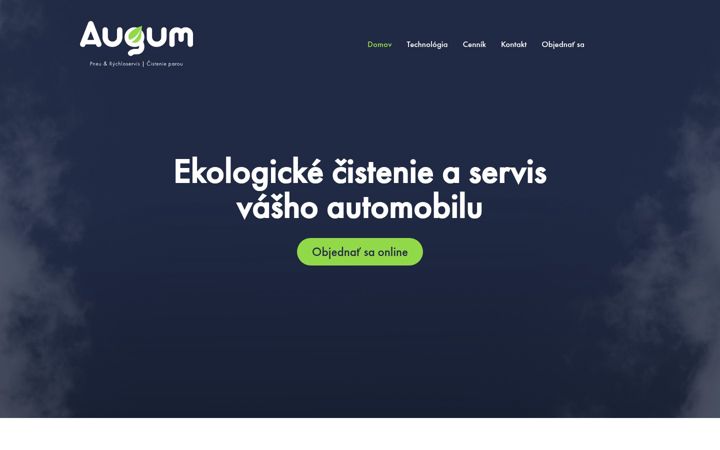 Screenshot of augum.sk