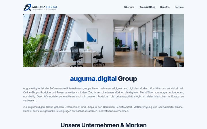 Screenshot of auguma-digital.de