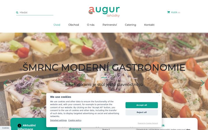 Screenshot of augur.cz