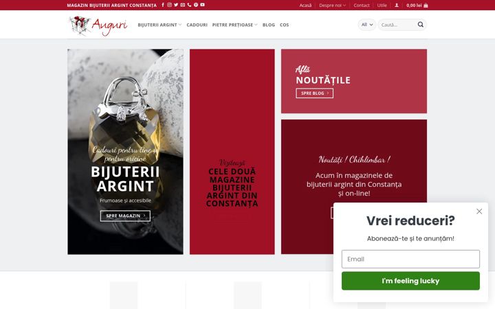 Screenshot of auguri-shop.ro