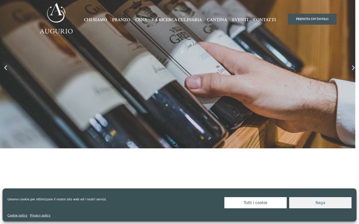 Screenshot van augurioristorante.it