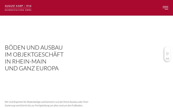 Screenshot of august-karp.de