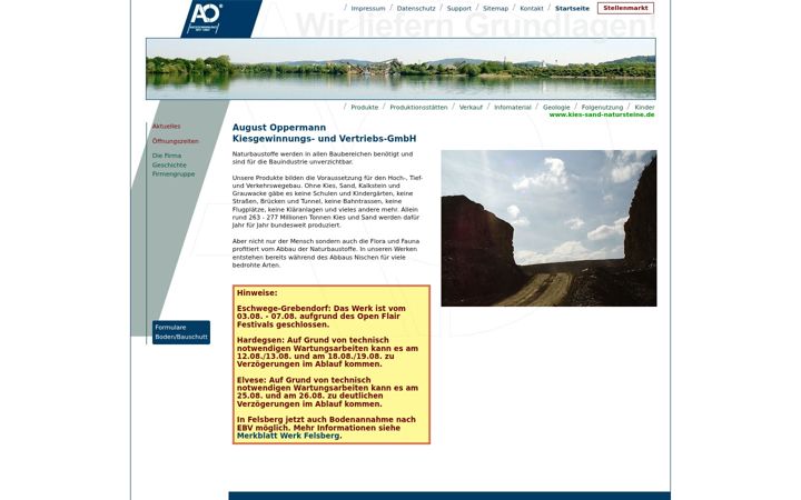 Screenshot von august-oppermann.de