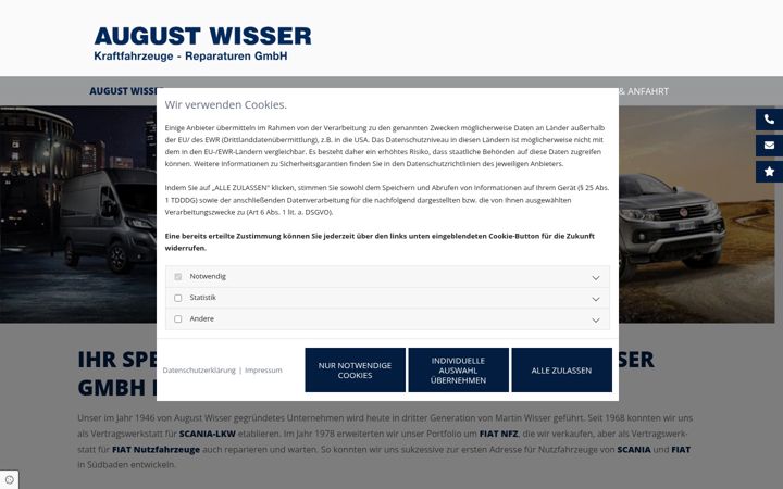 Screenshot of august-wisser.de