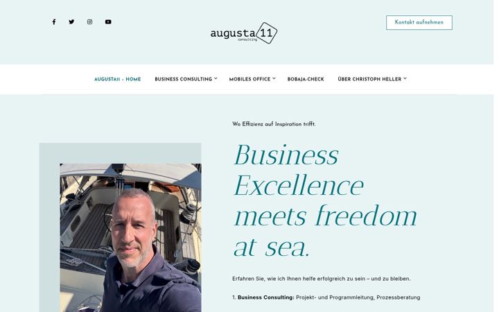 Screenshot von augusta-eleven.de