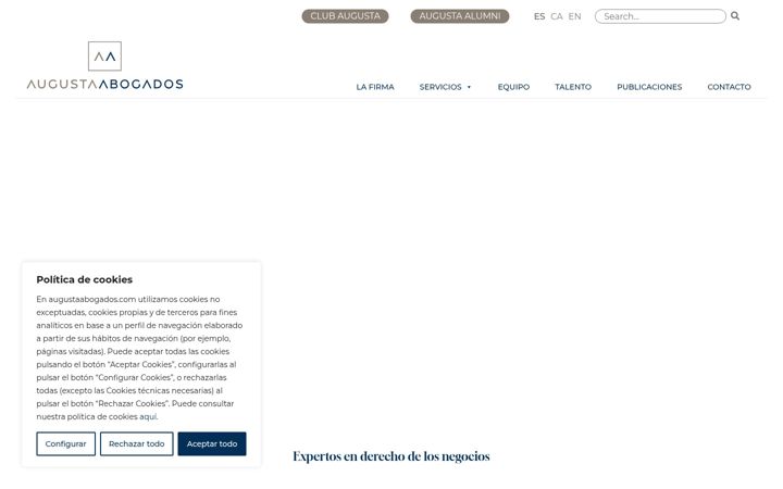 Captura de ecrã de augustaabogados.com