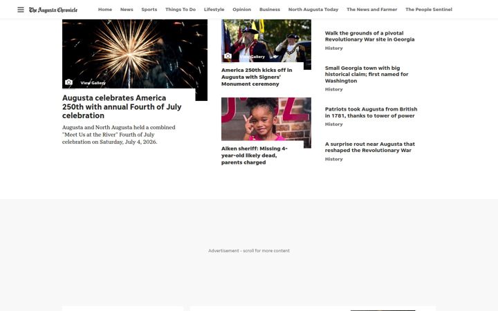 Screenshot of augustachronicle.com