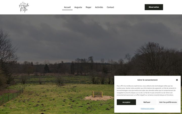 Screenshot of augustaetroger.be