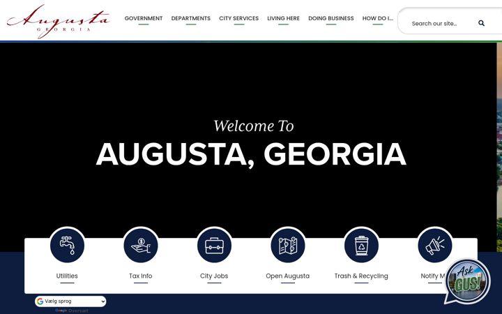 Screenshot of augustaga.gov