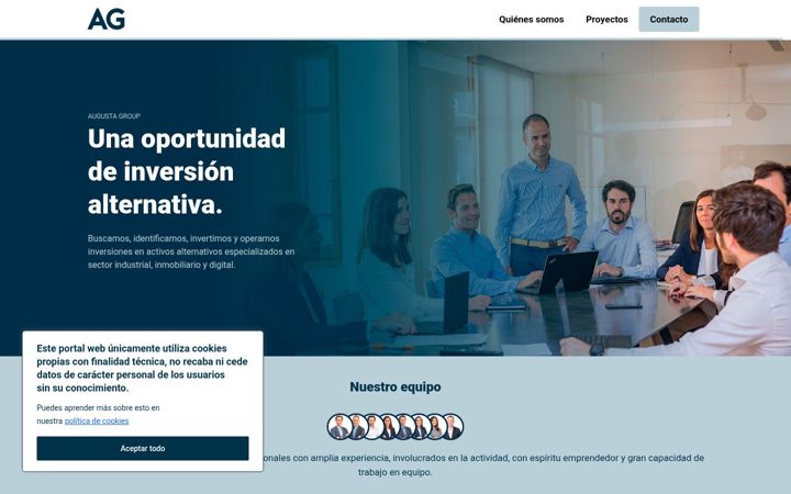 Screenshot of augustagroup.es