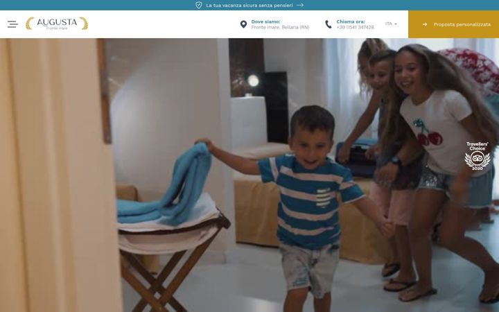 Screenshot of augustahotel.eu