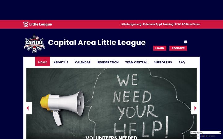 Captura de ecrã de augustalittleleague.org