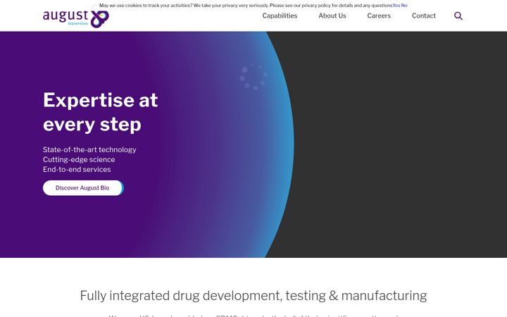 Screenshot of augustbio.com
