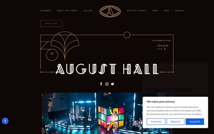 Screenshot of augusthallsf.com