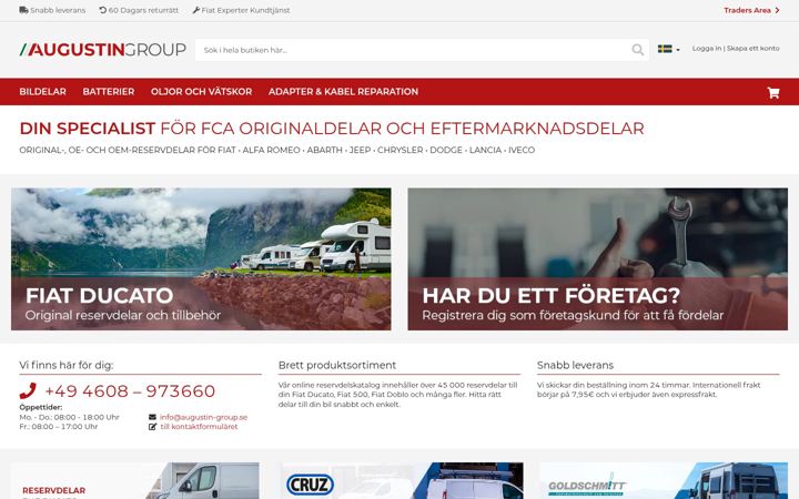Screenshot of augustin-group.se