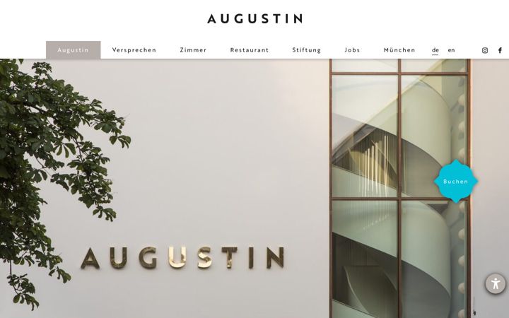 Captură de ecran a augustin-hotel.com