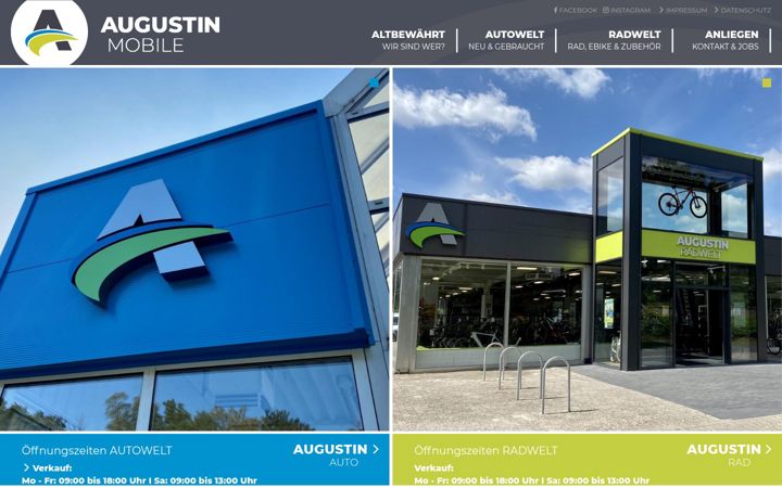 Screenshot of augustin-mobile.de