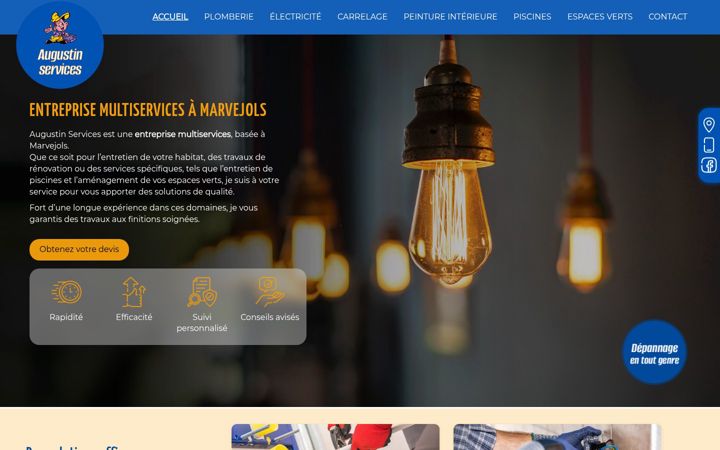 Screenshot of augustin-services.fr