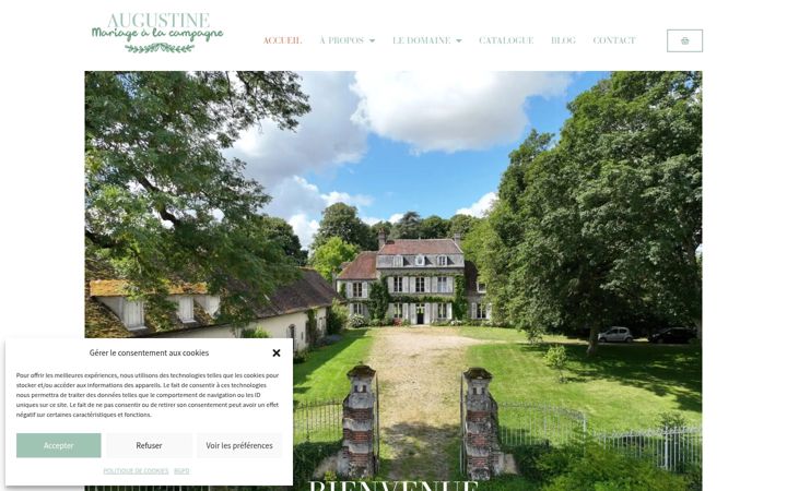 Screenshot of augustine-mariagealacampagne.fr