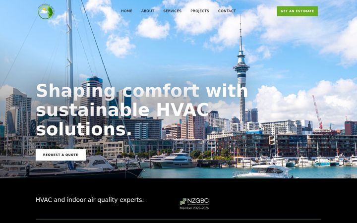 Screenshot of augustineairdesign.com