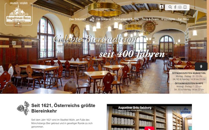 Screenshot di augustinerbier.at