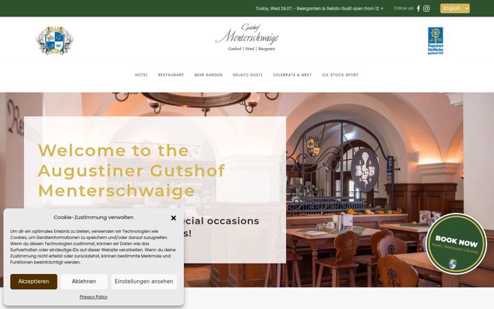 Screenshot of augustinermenterschwaige.de