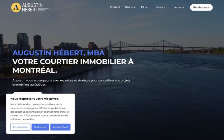 Screenshot of augustinhebert.com