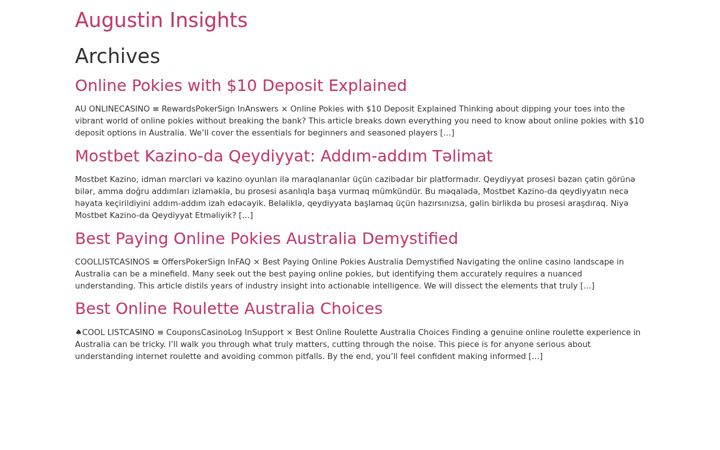 Screenshot of augustininsights.net