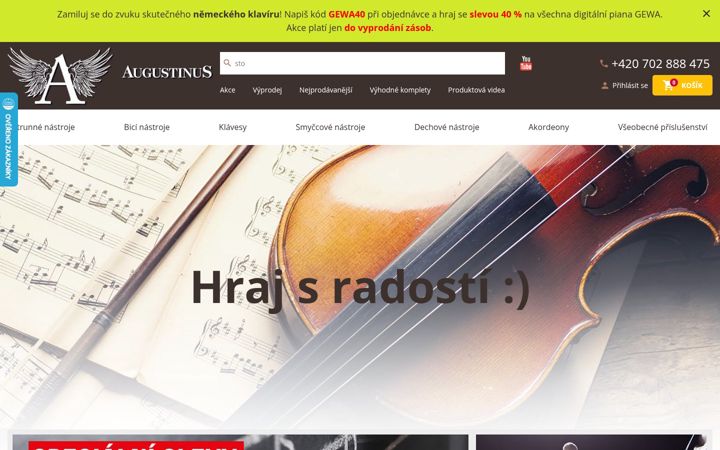 Screenshot ta' augustinus.cz