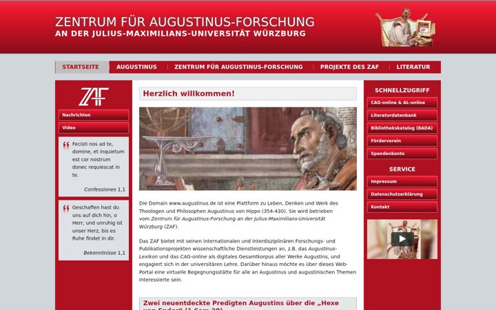 Screenshot of augustinus.de