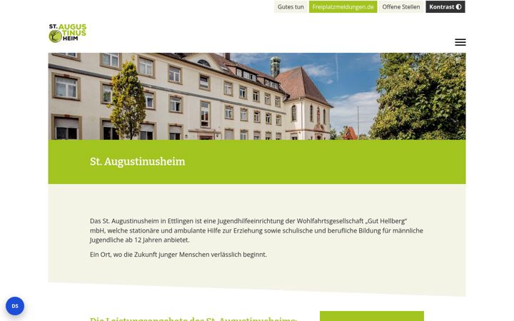 Screenshot of augustinusheim.de