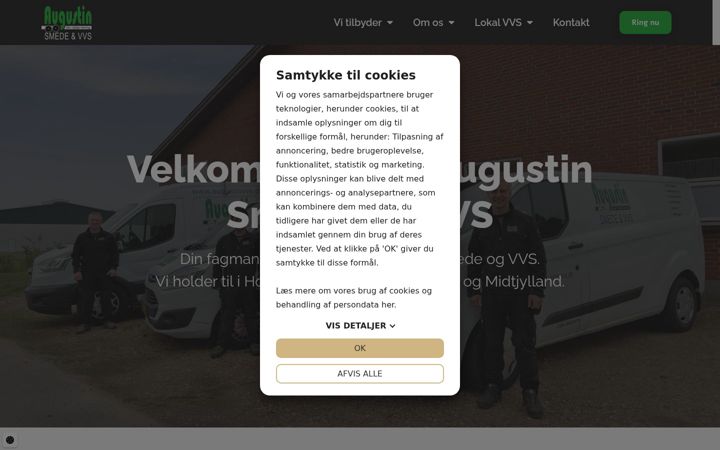 Screenshot of augustinvvs.dk