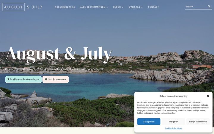 Screenshot of augustjuly.com