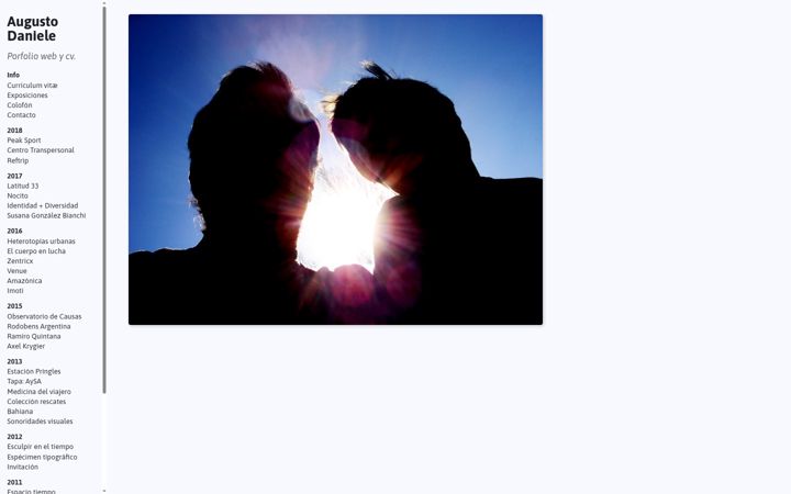 Screenshot of augustodaniele.com.ar