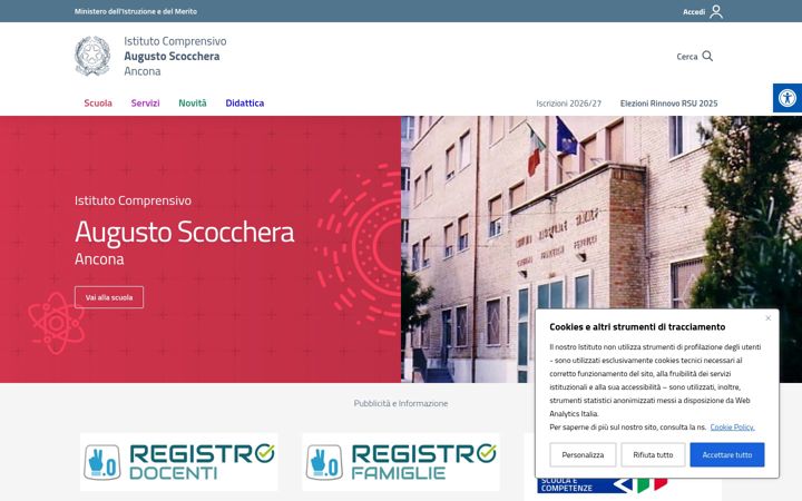 Screenshot of augustoscocchera.edu.it