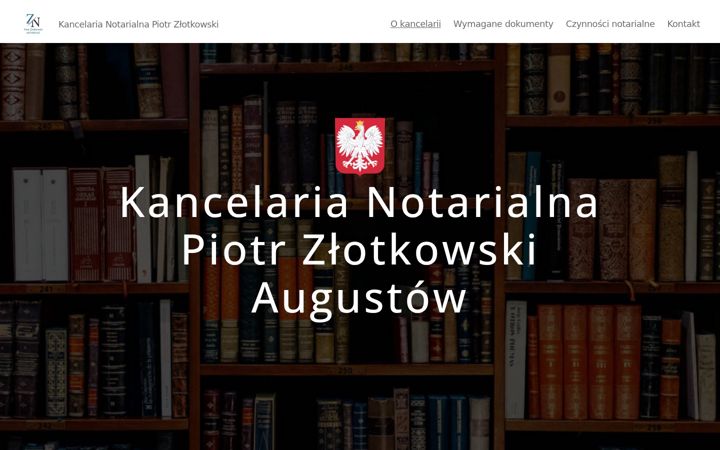 Screenshot of augustownotariusz.pl