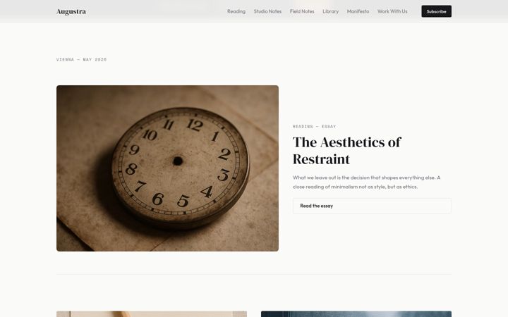 Screenshot of augustra.com