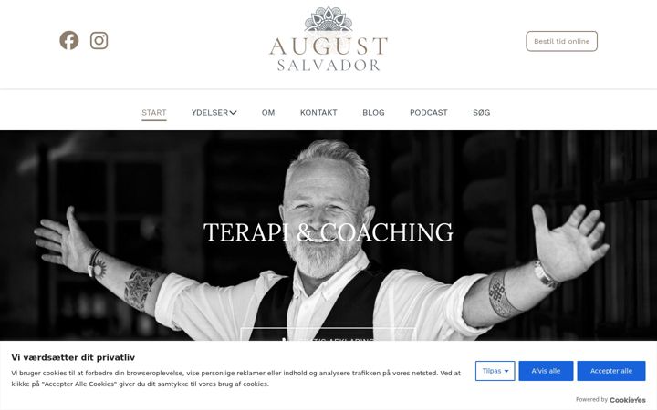 Screenshot of augustsalvador.dk
