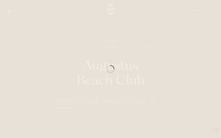 Ekrānuzņēmums no augustusbeachclub.com