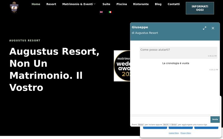Screenshot of augustusresort.com