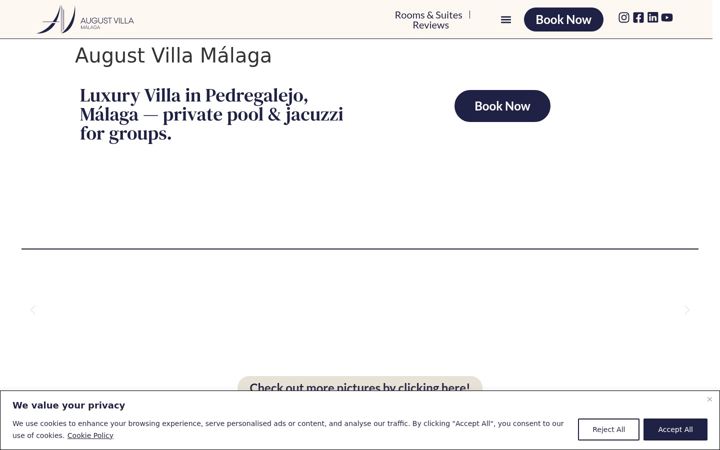 Screenshot of augustvillamalaga.com