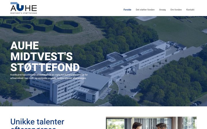 Screenshot of auhefonden.dk