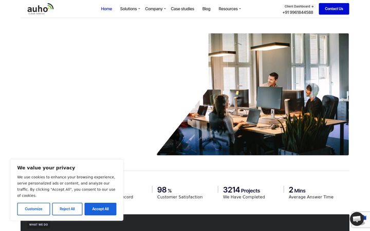 Screenshot of auho.cloud