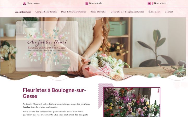 Screenshot of aujardin-fleuri.fr