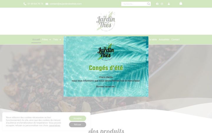 Screenshot of aujardindesthes.com