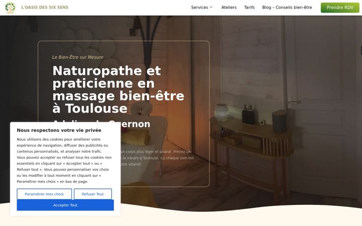 Screenshot of aujardindeszens.fr