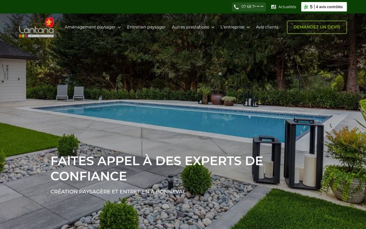 Екранна снимка на aujardintranquille.com