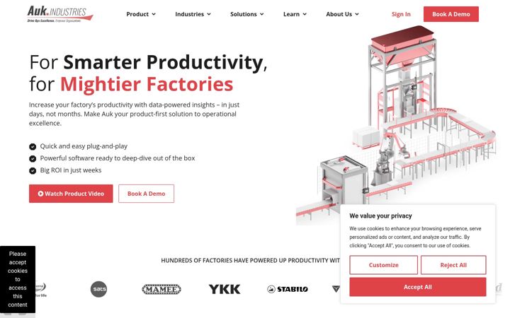 Screenshot of auk.industries