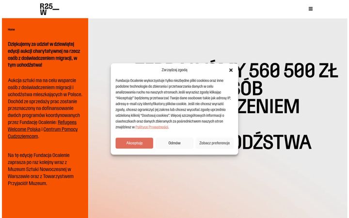 Screenshot of aukcjarefugeeswelcome.pl