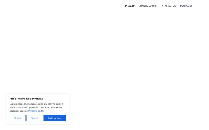 Screenshot of aukoju.lt